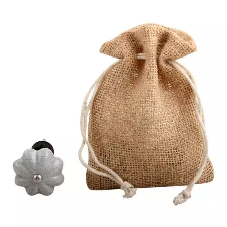 Steel Grey Melon Crackle Ceramic Wine Stopper
